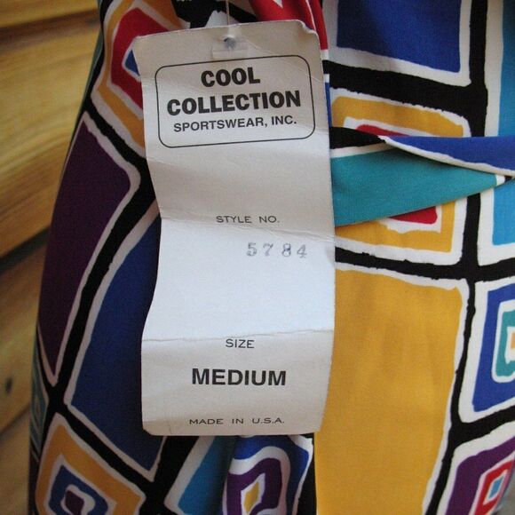 NWT Vintage 90's Multi Color Dress - Picture 7 of 8